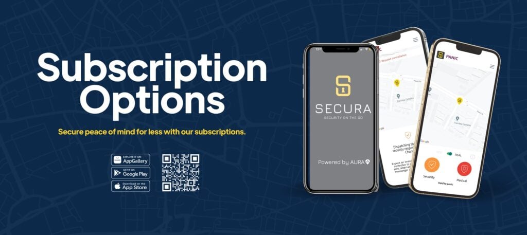 Secura's subscription options.